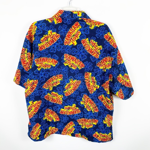 Hawaiian Tropic XL Button Front Shirt Short Sleeve - Picture 4 of 4